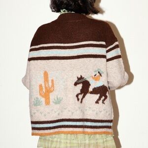 Baileyrose RODEO COWBOY KNIT SWEATER S